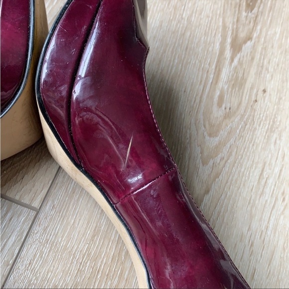 Enzo Angiolini Dixy Red Plum Patent Leather Pumps - Picture 9 of 14